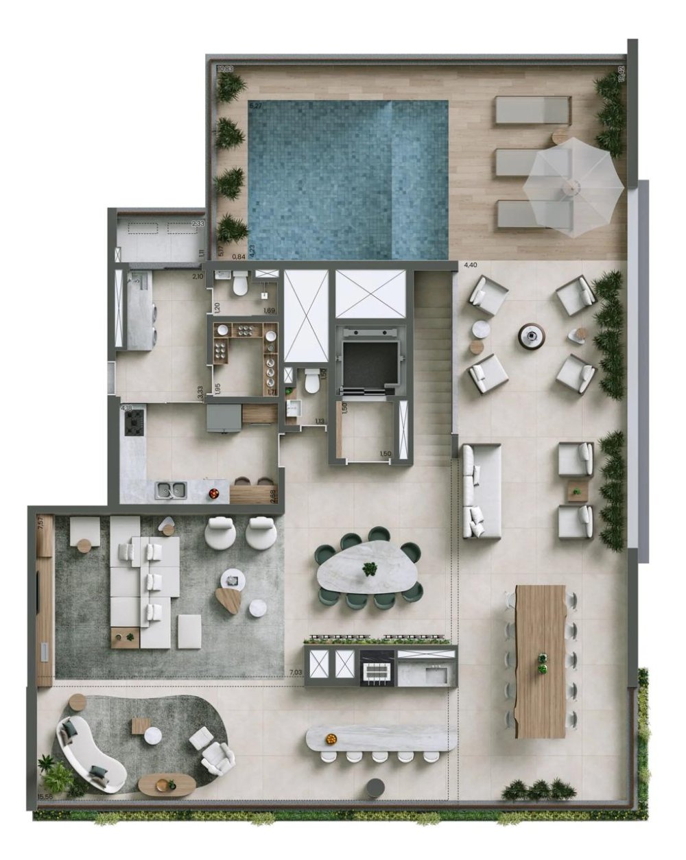 DUPLEX 445M� | PISO SUPERIOR