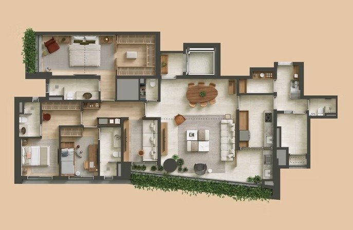 170m� | 3 su�tes + sala �ntima e cozinha fechada