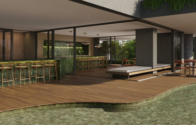 Bar gourmet - apoio a piscina