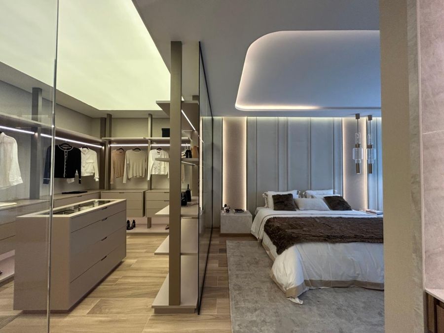 Dormit�rio e closet su�te master