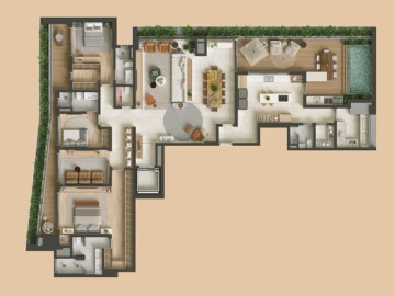 304m PENTHOUSE | 3 sutes + sala ntima 