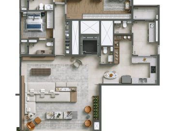 Planta 207m | 3 sutes