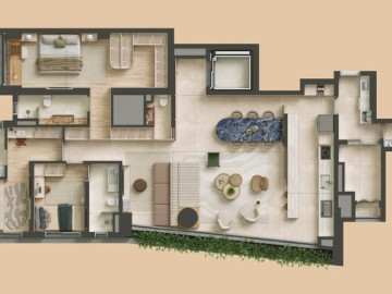 170m | 3 sutes e cozinha americana